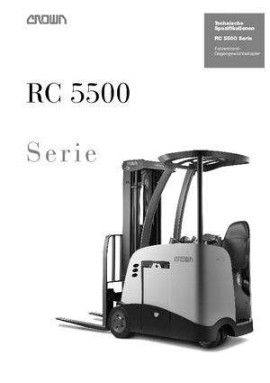 Chariots élevateurs frontaux  electriques Crown RC 5540 1.8