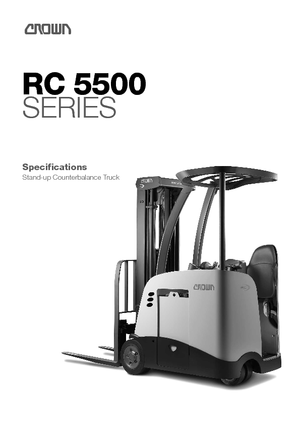Chariots élevateurs frontaux  electriques Crown RC 5540 1.8