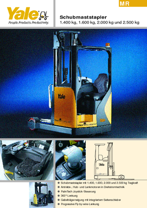 Chariots élévateurs pousseurs électriques Yale MR20