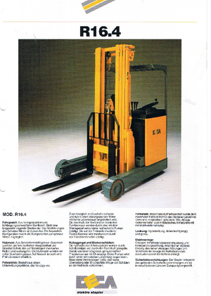 Chariots élévateurs pousseurs électriques Deca R 16.4