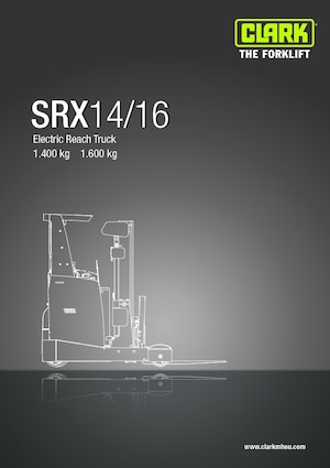 Chariots élévateurs pousseurs électriques Clark SRX 16