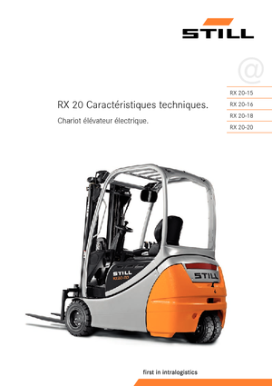 Chariots élevateurs frontaux  electriques Still RX 20-20 P
