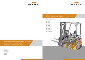 Chariots élevateurs frontaux  electriques Still RX 20-18