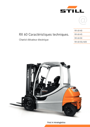 Chariots élevateurs frontaux  electriques Still RX 60-50