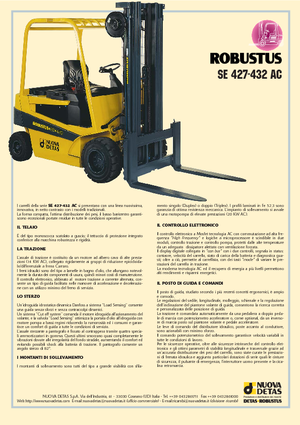 Chariots élevateurs frontaux  electriques Nuova Detas SE 427 AC