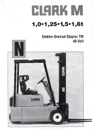 Chariots élevateurs frontaux  electriques Clark TM 15 N