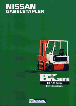 Chariots élevateurs frontaux  electriques Nissan UM 01 L 15 U