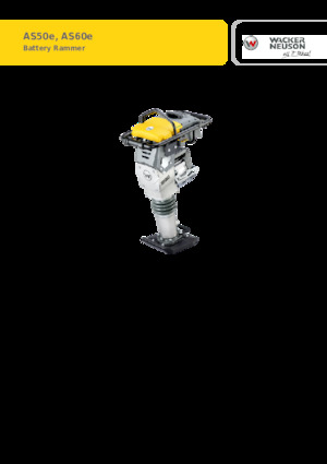 Pilonneuses électriques Wacker Neuson AS60e 