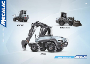 Pelles électriques sur pneus Mecalac e12