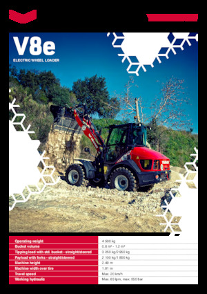Chargeuses électriques sur pneus Yanmar V 8e
