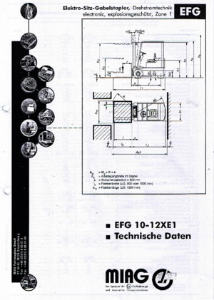 Chariots élévateurs électriques antidéflagrants EX Miag EFG 10 XE 1