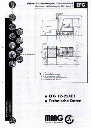 Chariots élévateurs électriques antidéflagrants EX Miag EFG 20 XE 1
