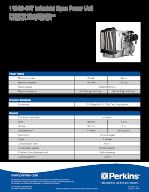 Moteurs Perkins 1104C-44T