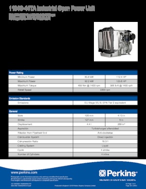 Moteurs Perkins 1104C-44TA