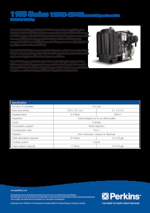 Moteurs Perkins 1104D-E44TA