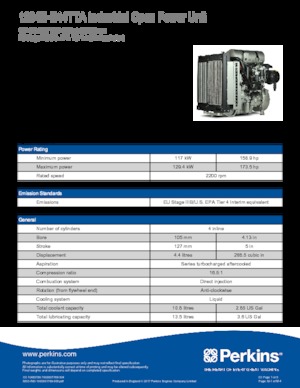 Moteurs Perkins 1204E-E44TTA