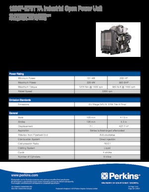 Moteurs Perkins 1206F-E70TTA