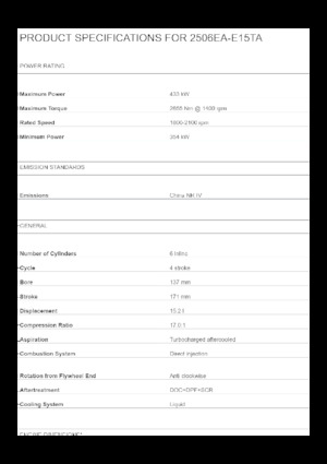 Moteurs Perkins 2506EA-E15TA
