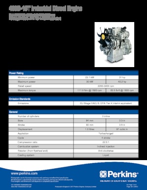 Moteurs Perkins 403D-15T