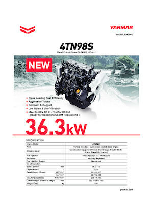 Moteurs Yanmar 4TN98S