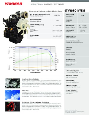 Moteurs Yanmar 4TNV98C-NYEM