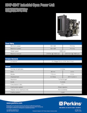 Moteurs Perkins 854F-E34T