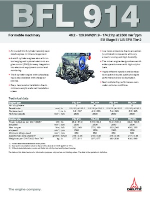 Moteurs Deutz BF 6 L 914 C