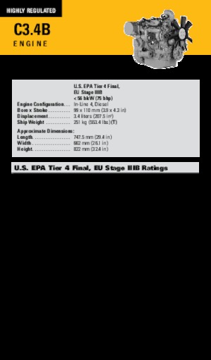 Moteurs Caterpillar C3.4B