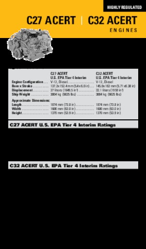 Moteurs Caterpillar C27