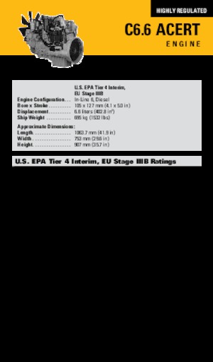 Moteurs Caterpillar C6.6