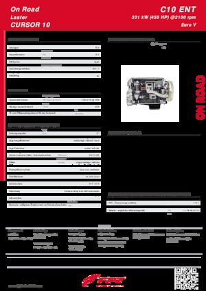 Moteurs FPT Industrial Cursor10 ENT (331 kW)