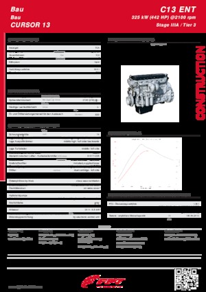 Moteurs FPT Industrial Cursor13 ENT (325 kW)