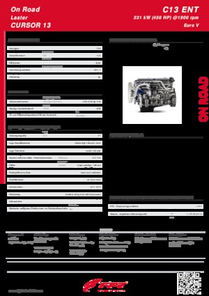 Moteurs FPT Industrial Cursor13 ENT (331 kW)