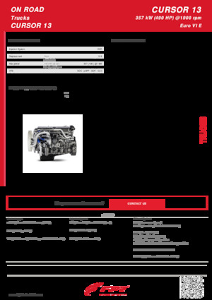 Moteurs FPT Industrial Cursor13 ENT (357 kW)