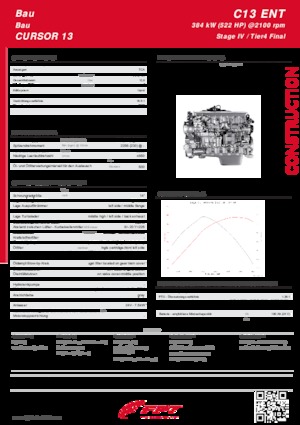 Moteurs FPT Industrial Cursor13 ENT (384 kW)