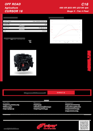 Moteurs FPT Industrial Cursor16 (480 kW)