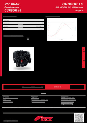 Moteurs FPT Industrial Cursor16 (515 kW)