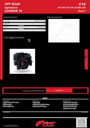 Moteurs FPT Industrial Cursor16 (570 kW)