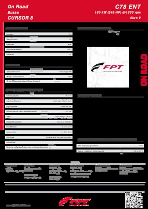 Moteurs FPT Industrial Cursor78 ENT (180 kW)