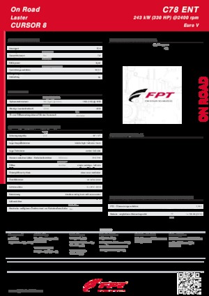 Moteurs FPT Industrial Cursor78 ENT (243 kW)