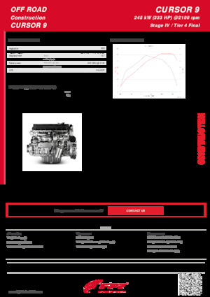 Moteurs FPT Industrial Cursor9 ENT (245 kW)