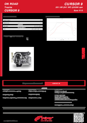 Moteurs FPT Industrial Cursor9 ENT (251 kW)