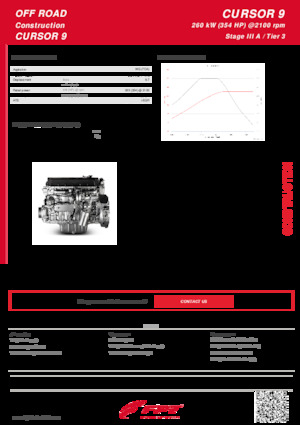 Moteurs FPT Industrial Cursor9 ENT (260 kW)