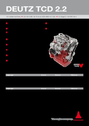 Moteurs Deutz TCD 2.2 L3
