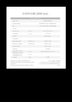 Moteurs Kubota D1005-E2B