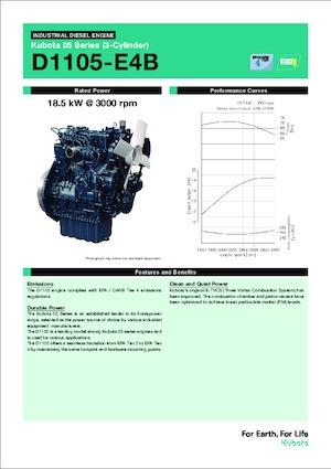 Moteurs Kubota D1105-E4B