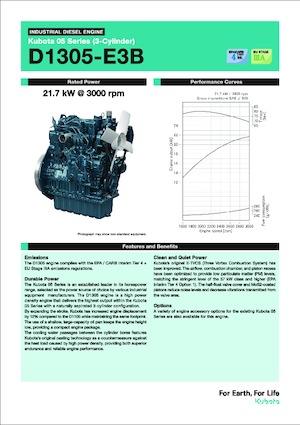 Moteurs Kubota D1305-E3B