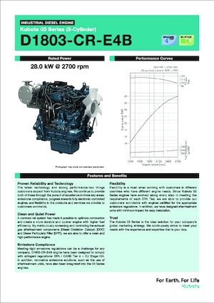 Moteurs Kubota D1803-CR-E4B