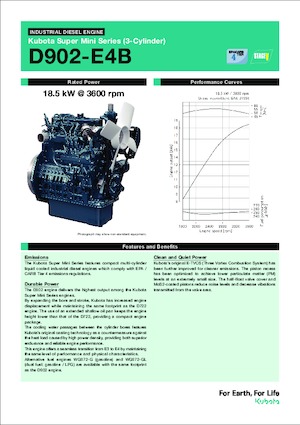 Moteurs Kubota D902-E4B