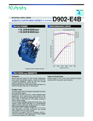 Moteurs Kubota D902-E3B